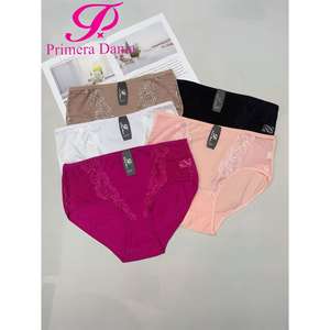 Calzoncillo Extra Large in cotone con dettaglio in pizzo floreale disponibile in vari colori reggiseno & slip - Product Image 3