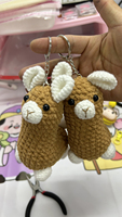 Breloques en laine tricotée et crochetée, animaux en peluche, poupées, amigurumi, alpaca, lamas