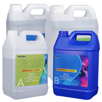 20KG 3:1 Résine Époxy Liquide Transparent Profond Verser Cristal AB pour le Travail du Bois Emballage Artisanat-Résistance aux UV sans COV