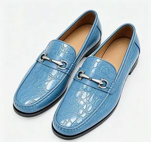 Mocasines de Cuero Genuino para Hombre, Punta Redonda, Sin Cordones, Suela de Goma Antideslizante, para Todas las Temporadas, Uso Formal y de Negocios - Product Image 6