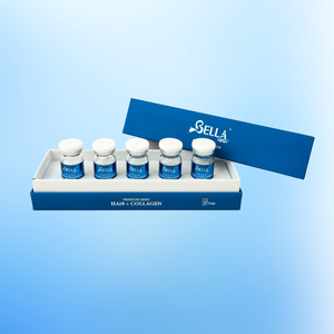 BELLA <span class=keywords><strong>Acide</strong></span> <span class=keywords><strong>Hyaluronique</strong></span> Meso <span class=keywords><strong>Injection</strong></span> HA+18 avec 18 Acides Aminés 1mLx5Flacons Solution de Mésothérapie Hydratation Profonde Éclaircissement de la Peau - Product Image 1