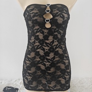 XX146 Chemise de nuit <span class=keywords><strong>nude</strong></span> très populaire, lingerie sexy pour femmes, idéale pour la Saint-Valentin, jupe moulante - Product Image 4