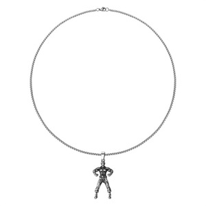Collar de acero inoxidable con colgantes temáticos, diseño de cruz y signos del zodiaco, para uso diario, estilo hip hop para hombres y mujeres - Product Image 5
