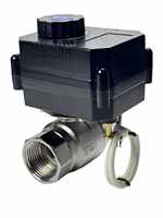 Katup Bola Motor Listrik Baja Tahan Karat Torsi Besar DN32 12V 24VDC 220V NPT BSP 8NM 2 Kabel 3 Kabel 5 Kabel Kualitas Pabrik