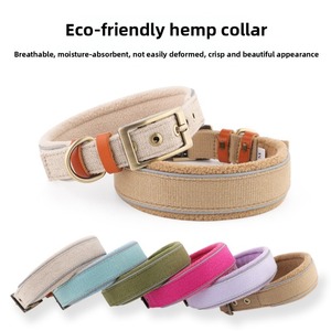 <span class=keywords><strong>Collar</strong></span> para Perro Personalizado con Logotipo, 100% Orgánico, de Tela de Cáñamo, Reflectante, Ajustable y Ecológico - Product Image 2