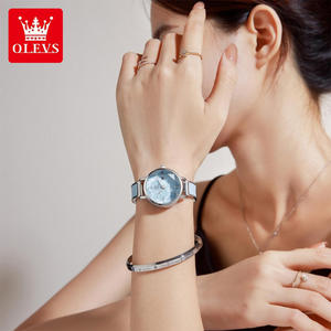 New 5656 Original Quartz Watches for Women Steel Strap Leather Belt Rhombus <b>Mirror</b> Fashion Elegant Wrist Watches - Product Image 2