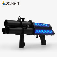 Papier confettis fête pistolet scène atmosphère équipement électrique confettis tireur pistolet trois têtes confettis canon pistolet avec Leds