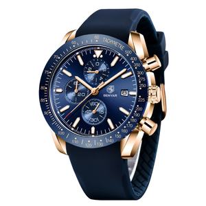 Reloj de Pulsera de Cuarzo Cronógrafo Deportivo y de Negocios de Lujo con Correa de Acero Inoxidable de Último Diseño de Moda para Hombre - Product Image 2