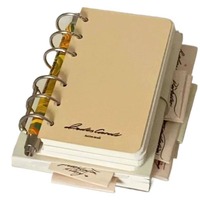 Carnet de notes A5 personnalisé SC Brand avec couverture en papier, spirale et reliure rigide, idéal comme cadeau = Impression UV, stylo de bureau offert