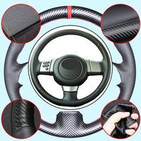 Housse de volant de voiture en fibre de carbone pour Toyota FJ Cruiser 2006 2007 2008 2009 2010 2011 2012 2013 2014