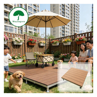 Meilleure Vente : Terrasse Modulaire Préfabriquée en WPC pour Extérieur, Résistante aux Intempéries, Taille Personnalisable 1000mm*1000mm, Idéale pour Cour