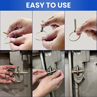 Ruibo Zinc Plated Steel Alloy Wire Lock Pin Fastener with Clip Carbon Steel Lynch Linch Pin Carton Packing