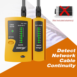 Zoerax RJ45/<span class=keywords><strong>RJ11</strong></span> cáp mạng thử nghiệm PoE chống cháy thử nghiệm UTP/STP cáp Ethernet thử nghiệm - Product Image 4