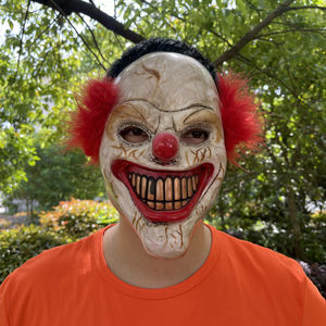 Masque intégral de <span class=keywords><strong>film</strong></span> d'<span class=keywords><strong>horreur</strong></span> <span class=keywords><strong>It</strong></span>, accessoire effrayant pour fête d'Halloween et mascarade - Product Image 2