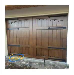 LONG TAI Meilleur <span class=keywords><strong>prix</strong></span> Personnalisé Automatique Électrique Sectionnel Double Peau <span class=keywords><strong>Bois</strong></span> Portes de Garage en Acier pour Villa - Product Image 1