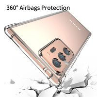 Coque de téléphone portable antichoc, 1.5mm, pour Samsung Galaxy S21 S22 A52 Ultra xiaomi note 10 12s