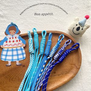 Wholesale Multi Colors Nylon Braided Lightweight Eco-Friendly Hook Keychain Bag Charms <strong>Lanyard</strong> Diy Ropes - Product Image 3