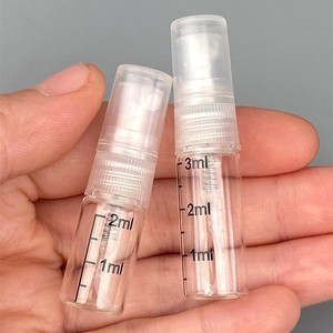 Reusable Pocket <b>Perfume</b> <b>Bottle</b> Mini 2ml 3ml Clear Glass <b>Perfume</b> <b>Bottle</b> With White Clear Black Pump Sprayer - Product Image 5