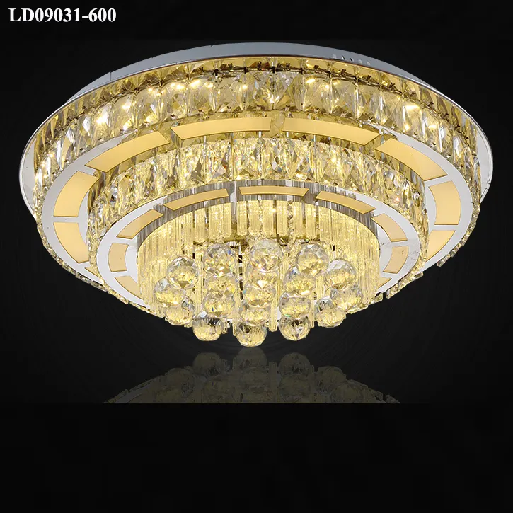 Zhongshan Verlichting Groothandel Fabriek Prijs Goud Wit Ronde Metalen Kroonluchter Plafond Voor Hotel Lobby Balzaal Hotel