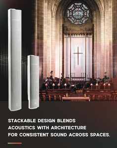 Altavoces para Iglesia con Certificación EN54-24, Altavoz Line Array con Logotipo Personalizado, Alto Rendimiento SPL, Aluminio - Product Image 4