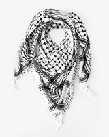 Écharpe Shemagh pour hommes musulmans arabes, logo personnalisé, style turban carré, motif ethnique à carreaux, fabriquée en tissu maille polyester, 140 x 140 cm