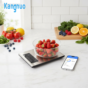 Nouvelle balance alimentaire intelligente en acier inoxydable avec connectivité, mesure du poids, nutrition, calories, balance de <span class=keywords><strong>cuisine</strong></span> numérique avec application - Product Image 1