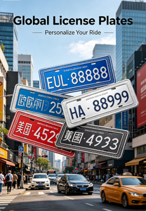 Placas <span class=keywords><strong>de</strong></span> Matrícula Personalizables con Temática <span class=keywords><strong>de</strong></span> Viajes por el <span class=keywords><strong>Mundo</strong></span> - Estilos París, Sakura, Brasil, Jamaica - Accesorios Universales para Decoración <span class=keywords><strong>de</strong></span> Automóviles - Product Image 4
