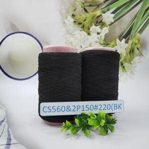 <b>Rubber</b> Nylon Thread Covered Colorful Elastic Wrapping Yarn for Knitting Socks Garment Covering Yarn Nylon Dyed <b>Ring</b> High Elastic - Product Image 5