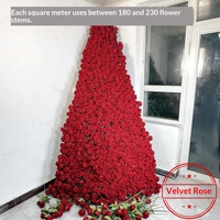 Bunga Mawar Sutra Buatan Tunggal untuk Dekorasi Rumah, Pernikahan, Pengaturan Ruangan, Hiasan Bunga Buatan Tangan Lintas Negara Grosir