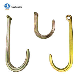 HIDEA <span class=keywords><strong>Crochet</strong></span> en J en acier super allié forgé à froid, trempé, électrogalvanisé, thermolaqué, facteur de sécurité <span class=keywords><strong>4</strong></span>:1 avec trou rond - Product Image 5