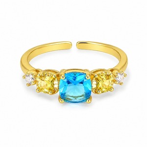 Anello Aperto Regolabile con Dettagli Scintillanti, Design Elegante, Accessori di Moda per Donne - Product Image 5