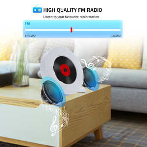 Reproductor de <span class=keywords><strong>CD</strong></span> Portátil Redondo <span class=keywords><strong>Mini</strong></span> de Alta Calidad con Luz LED Inteligente y Altavoz Inalámbrico BT - Product Image 6