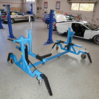 Kit de rôtissoire de voiture portable réglable de 2000lb, support rotatif de réparation de carrosserie en acier pour les travaux de réparation de carrosserie de véhicule
