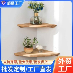 Wooden Fan Shaped Wall <b>Shelf</b> Corner Storage <b>Rack</b> For Plants And Decor Wall Mounted Multipurpose Home Use - Product Image 5