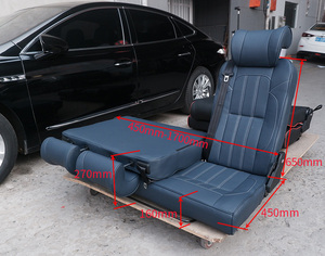 Sièges pliants <span class=keywords><strong>en</strong></span> cuir style professionnel pour fourgonnette, lit de <span class=keywords><strong>camping</strong></span>-<span class=keywords><strong>car</strong></span>, largeur personnalisée, dossier divisé, design imperméable pour <span class=keywords><strong>Ford</strong></span> <span class=keywords><strong>Transit</strong></span> - Product Image 6