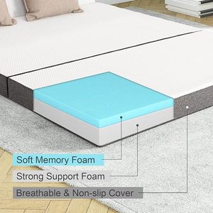 2024 New Trend 4inch <strong>Best</strong> Quality Cooling Gel <strong>Memory</strong> Mattress Tatami Futon Polyurethane Foam Mattress Folding Mattress - Product Image 2