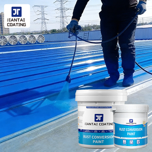 Pintura industrial a base de agua para metal, color óxido, para renovación de tejas de acero, convertidor de óxido y imprimación para metal 2 en 1 - Product Image 1