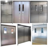 Puertas Cortafuego de Acero Inoxidable SS304 SS316 de Diseño Moderno Yonking para Interiores y Exteriores, Comerciales, Industriales y Hospitalarias
