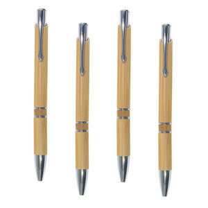 Eacahonda-Bolígrafo De bambú ecológico, logo personalizado, grabado láser, promoción - Product Image 2