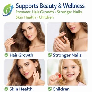 <span class=keywords><strong>Gummies</strong></span> de biotine à la fraise en gros sous marque privée pour la croissance des <span class=keywords><strong>cheveux</strong></span>, le renforcement des ongles, le soutien immunitaire pour enfants et adultes, OEM ODM personnalisé - Product Image 4