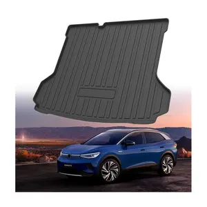 Car Accessories TPE Car Floor Mats Trunk for VW ID4 X/CROZZ ID6 X/CROZZ ID3 2021-2023 Waterproof Rear Trunk Mat