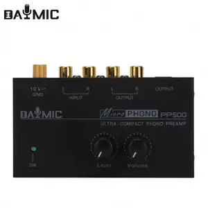 Factory Professional Phone Preamplifier Volume Controls 1/4 Inch TRS Output Interfaces with RCA Input & Output Music system