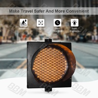 Produsen Lampu Lalu Lintas Dia.400mm(16inch) Lampu Lalu Lintas LED Bola Kuning dengan Lensa Jaring Laba-laba