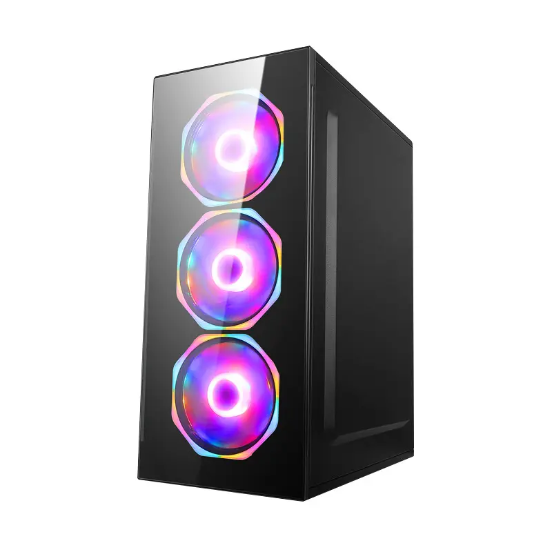 Wholesale ATX Computer Case Full Tower Cabinet For Computer ITX Case PC Gaming Acrylic Transparent Cases