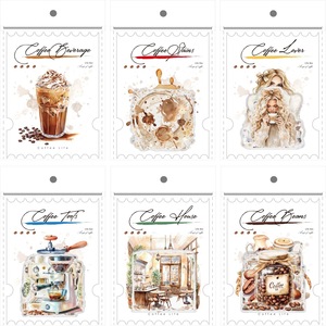 ชุดสติกเกอร์ PET ซีรีส์ Gugu Forest Coffee Life จำนวน 20 แผ่น สติกเกอร์ตกแต่งสไตล์เรโทรสำหรับงานจดบันทึก - Product Image 5