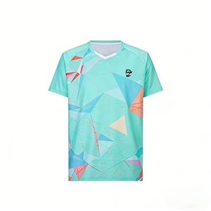 T-shirt unisexe respirant à séchage rapide en polyester, avec logo personnalisé, impression par sublimation, pour événements, tennis, badminton - Product Image 1