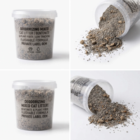 Litière pour chat 4D-Pocket Mixed |   70% Fibres de pois + 30% Bentonite |   Clumping 3s |   Produit à jeter dans les toilettes à faible teneur en traces |   Très absorbant |   Gris |