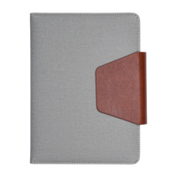 Aurelux Premium Stoff-Tagebuch Eleganter Ledereinband Stilvolles Tägliches Schreib- und Bürojournal Professionell 80 GSM Innenseiten