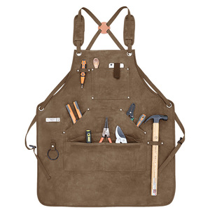 <span class=keywords><strong>Delantal</strong></span> <span class=keywords><strong>de</strong></span> chef <span class=keywords><strong>de</strong></span> lona <span class=keywords><strong>de</strong></span> cera con logotipo personalizado con bolsillos para herramientas, <span class=keywords><strong>delantal</strong></span> <span class=keywords><strong>de</strong></span> carpintero <span class=keywords><strong>de</strong></span> alta resistencia para mecánicos, herreros y carpinteros - Product Image 4