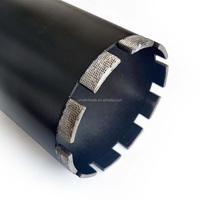 Brocas de núcleo de diamante soldadas con láser: Perforación húmeda de alta resistencia para mampostería reforzada con hormigón curado, OD personalizado, entrega rápida